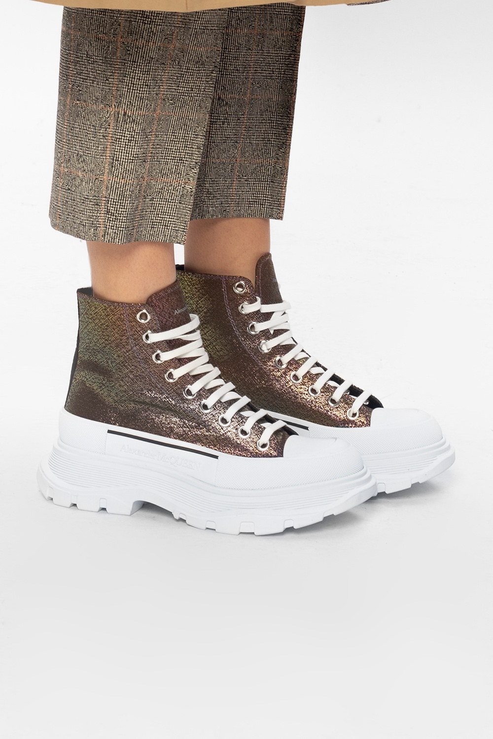 Alexander McQueen 'The Tread Slick' high-top sneakers | Women's